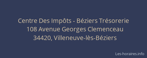 Centre Des Impôts - Béziers Trésorerie