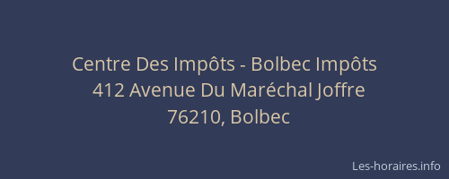 Centre Des Impôts - Bolbec Impôts