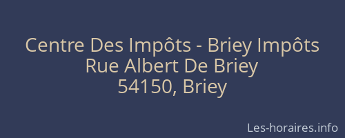 Centre Des Impôts - Briey Impôts