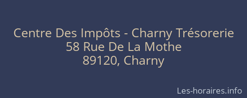 Centre Des Impôts - Charny Trésorerie
