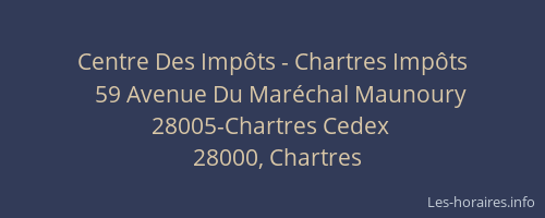 Centre Des Impôts - Chartres Impôts