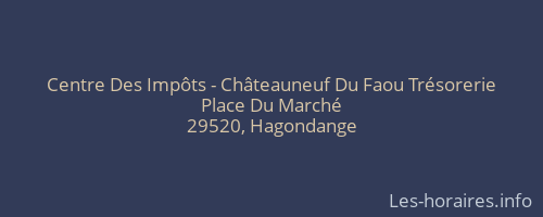 Centre Des Impôts - Châteauneuf Du Faou Trésorerie