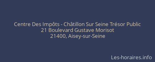 Centre Des Impôts - Châtillon Sur Seine Trésor Public