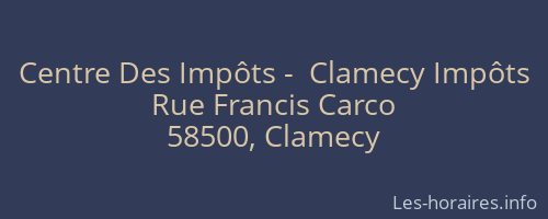 Centre Des Impôts -  Clamecy Impôts