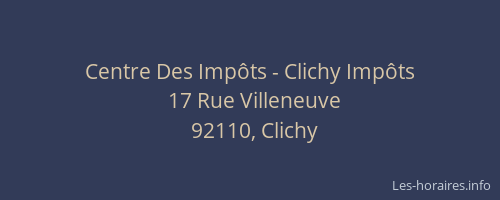 Centre Des Impôts - Clichy Impôts