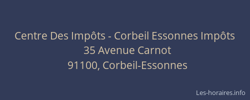 Centre Des Impôts - Corbeil Essonnes Impôts