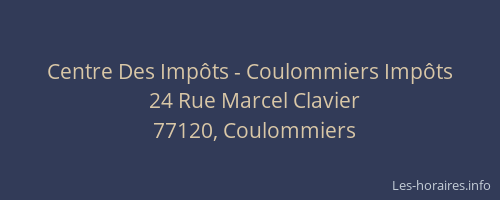 Centre Des Impôts - Coulommiers Impôts