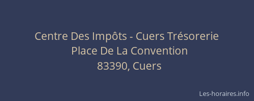 Centre Des Impôts - Cuers Trésorerie