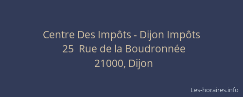 Centre Des Impôts - Dijon Impôts