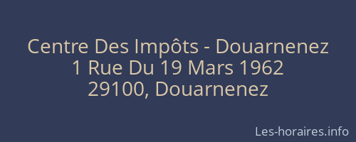 Centre Des Impôts - Douarnenez