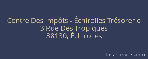 Centre Des Impôts - Échirolles Trésorerie