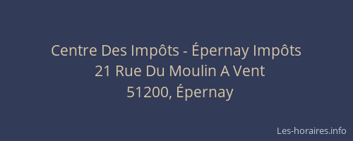 Centre Des Impôts - Épernay Impôts
