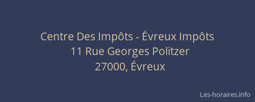 Centre Des Impôts - Évreux Impôts
