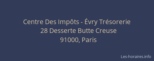 Centre Des Impôts - Évry Trésorerie