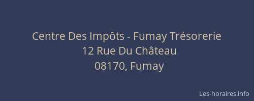 Centre Des Impôts - Fumay Trésorerie