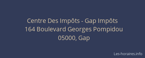 Centre Des Impôts - Gap Impôts