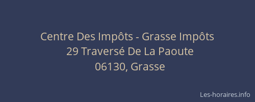 Centre Des Impôts - Grasse Impôts