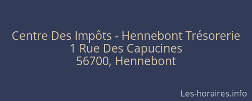 Centre Des Impôts - Hennebont Trésorerie