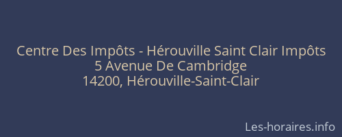 Centre Des Impôts - Hérouville Saint Clair Impôts