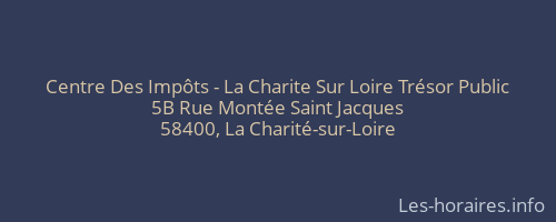Centre Des Impôts - La Charite Sur Loire Trésor Public