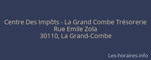 Centre Des Impôts - La Grand Combe Trésorerie