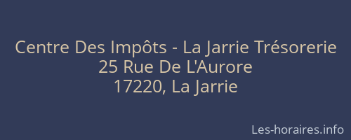 Centre Des Impôts - La Jarrie Trésorerie