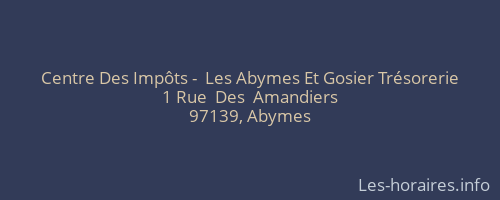 Centre Des Impôts -  Les Abymes Et Gosier Trésorerie