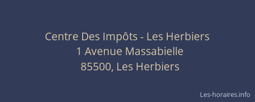 Centre Des Impôts - Les Herbiers