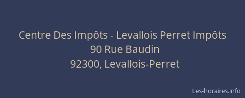 Centre Des Impôts - Levallois Perret Impôts