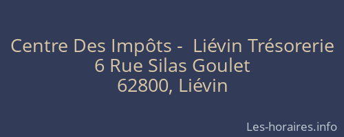 Centre Des Impôts -  Liévin Trésorerie