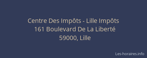 Centre Des Impôts - Lille Impôts
