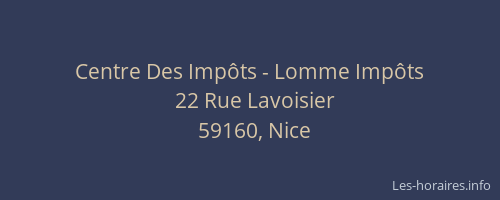 Centre Des Impôts - Lomme Impôts