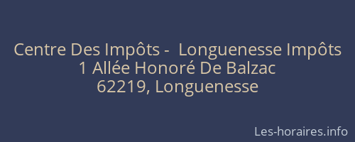 Centre Des Impôts -  Longuenesse Impôts