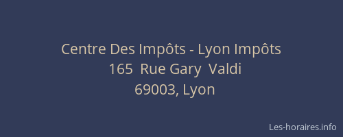 Centre Des Impôts - Lyon Impôts