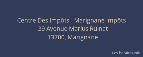 Centre Des Impôts - Marignane Impôts