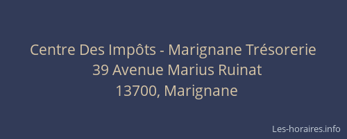 Centre Des Impôts - Marignane Trésorerie