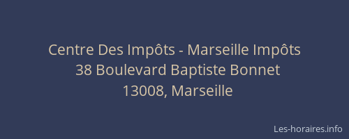 Centre Des Impôts - Marseille Impôts