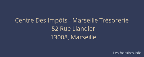 Centre Des Impôts - Marseille Trésorerie
