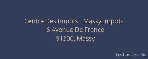 Centre Des Impôts - Massy Impôts