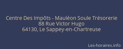 Centre Des Impôts - Mauléon Soule Trésorerie