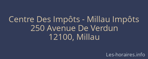 Centre Des Impôts - Millau Impôts