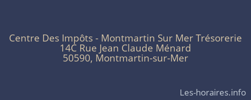Centre Des Impôts - Montmartin Sur Mer Trésorerie