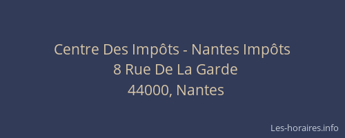 Centre Des Impôts - Nantes Impôts