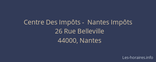 Centre Des Impôts -  Nantes Impôts