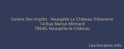 Centre Des Impôts - Neauphle Le Château Trésorerie