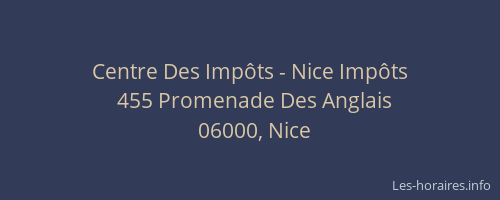 Centre Des Impôts - Nice Impôts