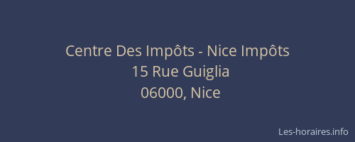 Centre Des Impôts - Nice Impôts