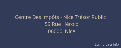 Centre Des Impôts - Nice Trésor Public