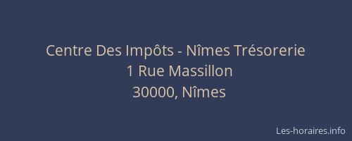 Centre Des Impôts - Nîmes Trésorerie