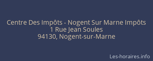 Centre Des Impôts - Nogent Sur Marne Impôts